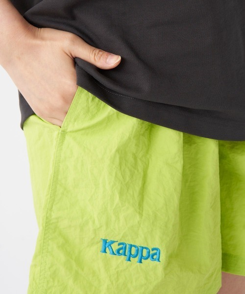 Kappa(カッパ)の「≪ウェルネスシリーズ≫水陸両用 ユニセックス ナイロンハーフパンツ(その他パンツ・レディース・グリーン/ライム/ベージュ/ブラック・SMALL/LARGE/MEDIUM)」の8枚目の写真