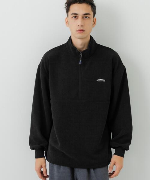 THOUSAND MILE（サウザンドマイル）の「『別注』THOUSAND MILE×URBAN RESEARCH　ニットフリースハーフジッププルオーバー（その他トップス・メンズ・ネイビー/チャコールグレー/オフホワイト/ブラック・MEDIUM/LARGE）」の11枚目の写真