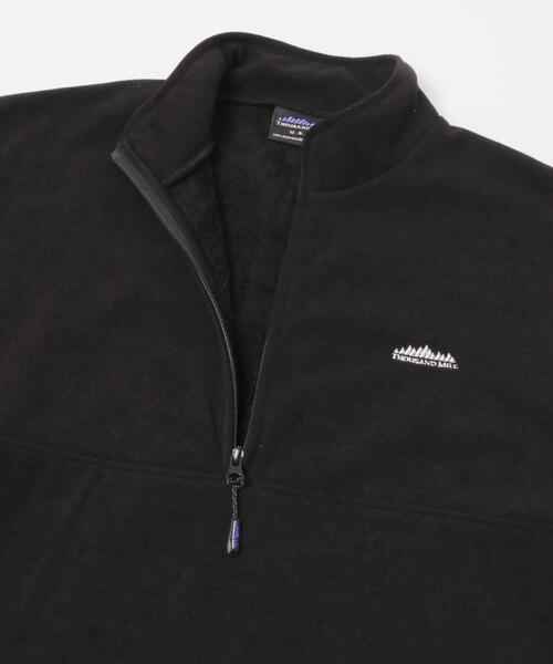 THOUSAND MILE（サウザンドマイル）の「『別注』THOUSAND MILE×URBAN RESEARCH　ニットフリースハーフジッププルオーバー（その他トップス・メンズ・ネイビー/チャコールグレー/オフホワイト/ブラック・MEDIUM/LARGE）」の17枚目の写真