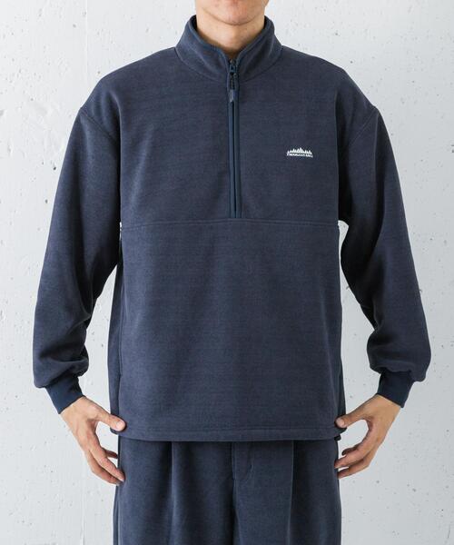 THOUSAND MILE（サウザンドマイル）の「『別注』THOUSAND MILE×URBAN RESEARCH　ニットフリースハーフジッププルオーバー（その他トップス・メンズ・ネイビー/チャコールグレー/オフホワイト/ブラック・MEDIUM/LARGE）」の20枚目の写真