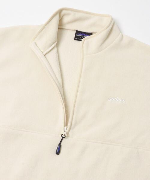 THOUSAND MILE（サウザンドマイル）の「『別注』THOUSAND MILE×URBAN RESEARCH　ニットフリースハーフジッププルオーバー（その他トップス・メンズ・ネイビー/チャコールグレー/オフホワイト/ブラック・MEDIUM/LARGE）」の18枚目の写真