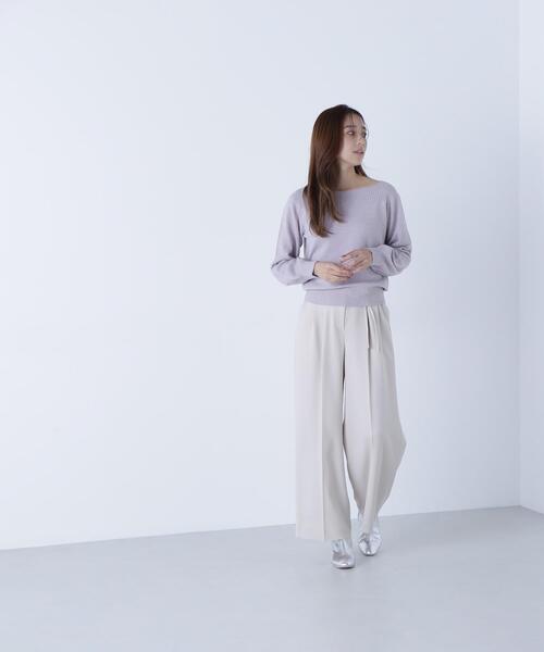NATURAL BEAUTY BASIC（ナチュラルビューティーベーシック）の「◇ダブルベルトワイドパンツⅡ（その他パンツ・レディース・ダークブラウン/ベージュ/グレー・SMALL/MEDIUM/P/S）」の15枚目の写真