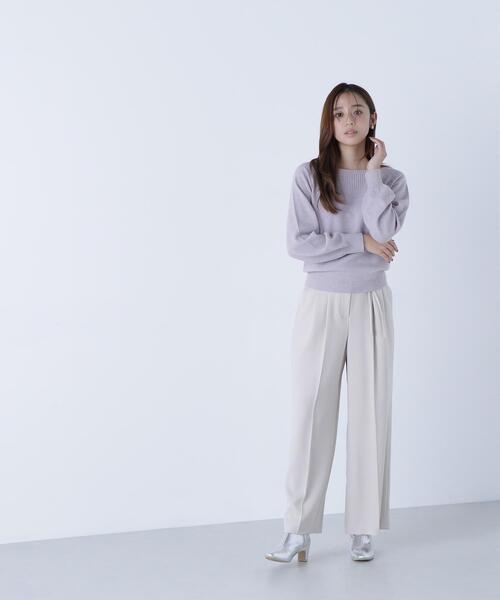 NATURAL BEAUTY BASIC（ナチュラルビューティーベーシック）の「◇ダブルベルトワイドパンツⅡ（その他パンツ・レディース・ダークブラウン/ベージュ/グレー・SMALL/MEDIUM/P/S）」の17枚目の写真