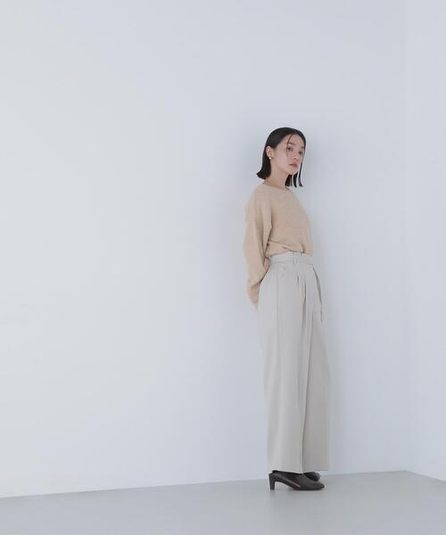 NATURAL BEAUTY BASIC（ナチュラルビューティーベーシック）の「◇ダブルベルトワイドパンツⅡ（その他パンツ・レディース・ダークブラウン/ベージュ/グレー・SMALL/MEDIUM/P/S）」の19枚目の写真