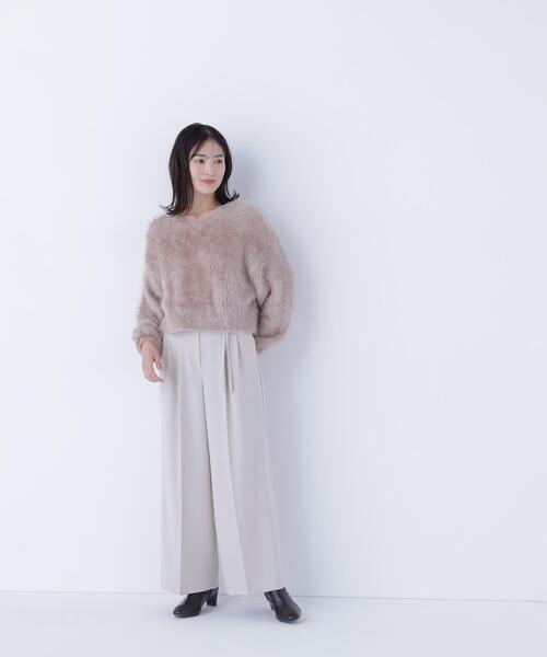 NATURAL BEAUTY BASIC（ナチュラルビューティーベーシック）の「◇ダブルベルトワイドパンツⅡ（その他パンツ・レディース・ダークブラウン/ベージュ/グレー・SMALL/MEDIUM/P/S）」の20枚目の写真