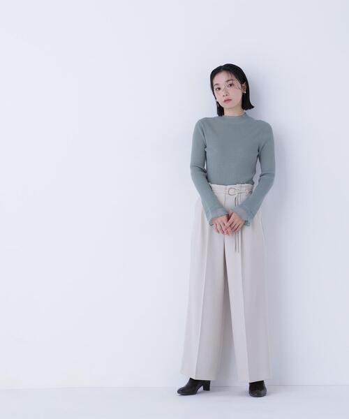 NATURAL BEAUTY BASIC（ナチュラルビューティーベーシック）の「◇ダブルベルトワイドパンツⅡ（その他パンツ・レディース・ダークブラウン/ベージュ/グレー・SMALL/MEDIUM/P/S）」の22枚目の写真
