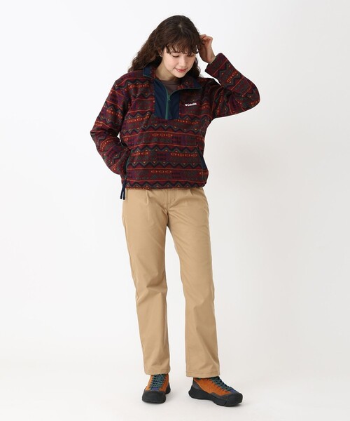 Columbia（コロンビア）の「Columbia／ウィメンズ セコイアグローブ プリント ハーフジップ フリースジャケット／コロンビア（その他トップス・レディース・グリーン/レッド/ベージュ/ネイビー・S/XL/M/L）」の21枚目の写真