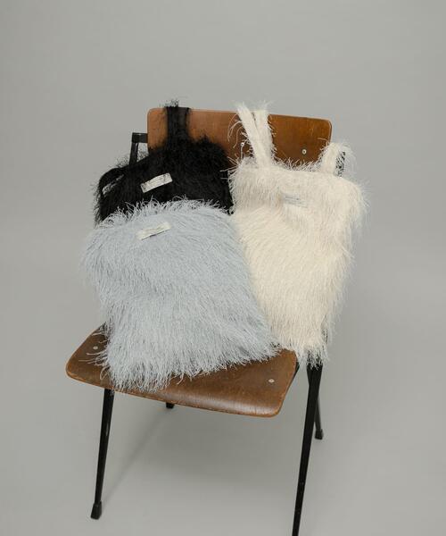 URBAN RESEARCH Sonny Label(アーバンリサーチサニーレーベル)の「シャギートートバッグ(トートバッグ・レディース・アイボリー/ブラック/ブルー系その他・ONE)」の7枚目の写真