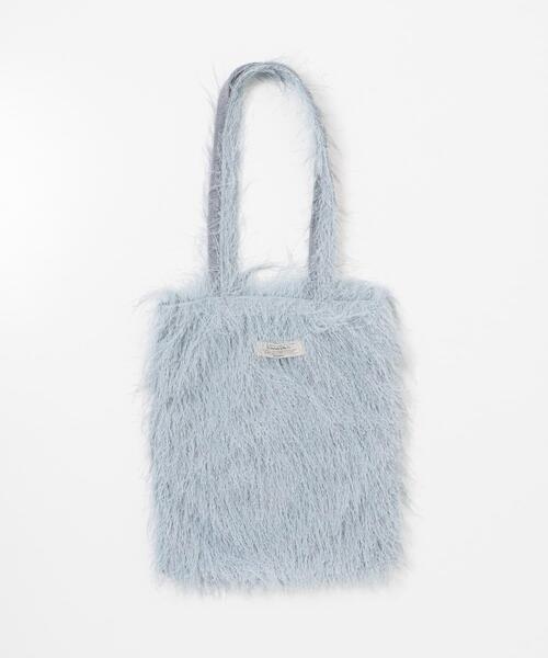 URBAN RESEARCH Sonny Label(アーバンリサーチサニーレーベル)の「シャギートートバッグ(トートバッグ・レディース・アイボリー/ブラック/ブルー系その他・ONE)」の8枚目の写真