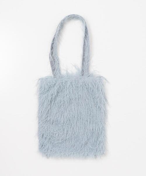 URBAN RESEARCH Sonny Label(アーバンリサーチサニーレーベル)の「シャギートートバッグ(トートバッグ・レディース・アイボリー/ブラック/ブルー系その他・ONE)」の9枚目の写真