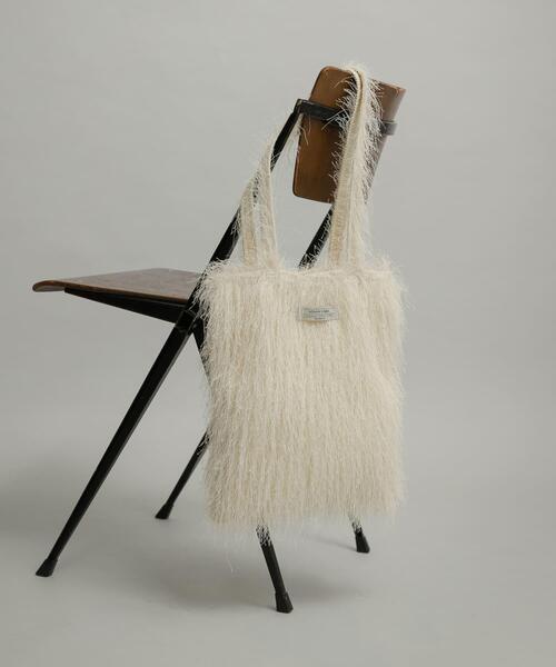 URBAN RESEARCH Sonny Label(アーバンリサーチサニーレーベル)の「シャギートートバッグ(トートバッグ・レディース・アイボリー/ブラック/ブルー系その他・ONE)」の1枚目の写真