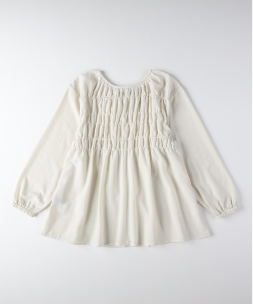 Right-on（ライトオン）の「【HONEYSUCKLE ROSE】シャーリングブラウス（シャツ/ブラウス・レディース・ブラウン/ダークグレー/キナリ・L/M）」の6枚目の写真