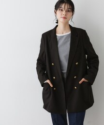 Dessin（デッサン）の「ウール混ダブルジャケット（テーラードジャケット）」