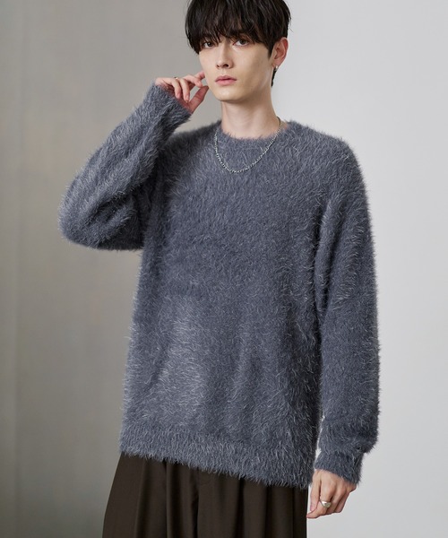 ナイロン混ミックスシャギーニット（ニット/セーター）｜ASTRONOMY