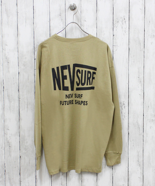 NEV(ネブ)の「NEV SURF メンズ ロンT(Tシャツ/カットソー・メンズ・チャコールグレー/ベージュ/ブラック/オフホワイト/ホワイト系その他/ブラック系その他/杢グレー/ネイビー・M/L/XL)」の8枚目の写真