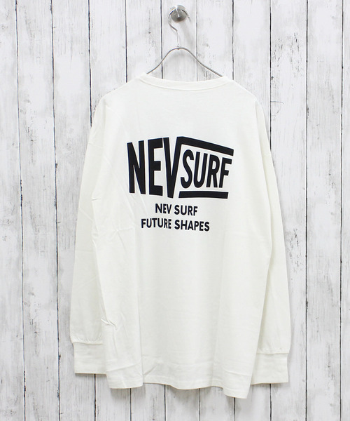 NEV(ネブ)の「NEV SURF メンズ ロンT(Tシャツ/カットソー・メンズ・チャコールグレー/ベージュ/ブラック/オフホワイト/ホワイト系その他/ブラック系その他/杢グレー/ネイビー・M/L/XL)」の2枚目の写真