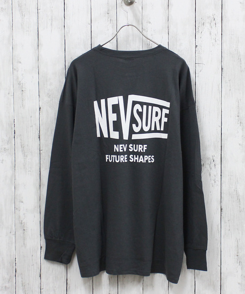 NEV(ネブ)の「NEV SURF メンズ ロンT(Tシャツ/カットソー・メンズ・チャコールグレー/ベージュ/ブラック/オフホワイト/ホワイト系その他/ブラック系その他/杢グレー/ネイビー・M/L/XL)」の6枚目の写真