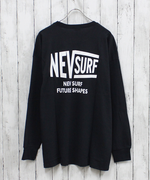 NEV(ネブ)の「NEV SURF メンズ ロンT(Tシャツ/カットソー・メンズ・チャコールグレー/ベージュ/ブラック/オフホワイト/ホワイト系その他/ブラック系その他/杢グレー/ネイビー・M/L/XL)」の4枚目の写真