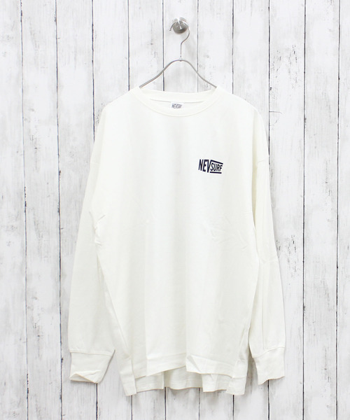 NEV(ネブ)の「NEV SURF メンズ ロンT(Tシャツ/カットソー・メンズ・チャコールグレー/ベージュ/ブラック/オフホワイト/ホワイト系その他/ブラック系その他/杢グレー/ネイビー・M/L/XL)」の12枚目の写真