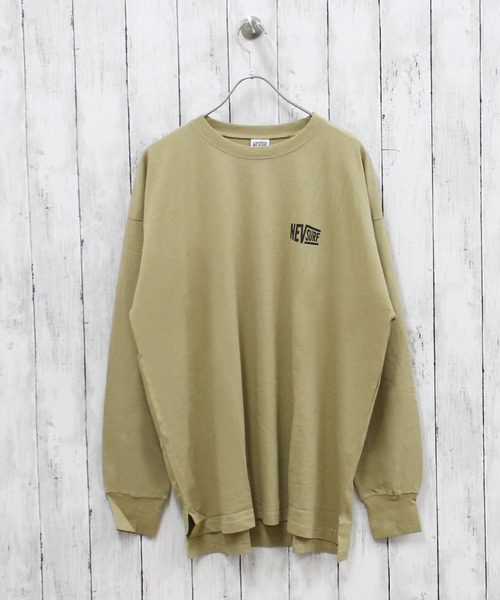 NEV(ネブ)の「NEV SURF メンズ ロンT(Tシャツ/カットソー・メンズ・チャコールグレー/ベージュ/ブラック/オフホワイト/ホワイト系その他/ブラック系その他/杢グレー/ネイビー・M/L/XL)」の11枚目の写真