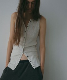 ETRE TOKYO カットオフキュプラタンクトップ　ホワイト ETRE 【エトレ】 カットオフキュプラタンクトップ OFF WHITE