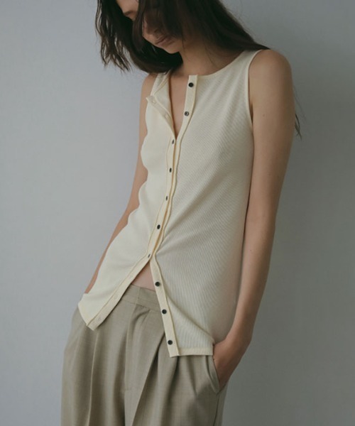 30コーマフロントオープンタンクトップ（タンクトップ）｜ETRE TOKYO