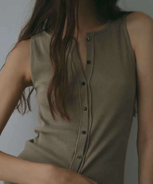 30コーマフロントオープンタンクトップ（タンクトップ）｜ETRE