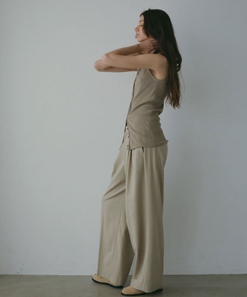 新品未使用 ETRE TOKYO 30コーマフロントオープンタンクトップ 30コーマフロントオープンタンクトップ（タンクトップ）｜ETRE