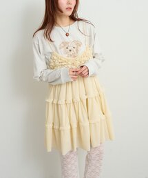 w closet | ベロアフリルキャミワンピース(ワンピース)