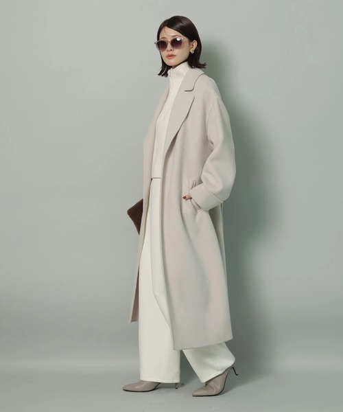 【美品】arpege story リバーカラーコート リバーカラーコート（ダウンジャケット/コート）｜Arpege story