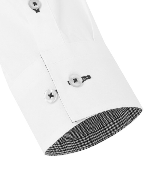 TOKYO SHIRTS（トウキョウシャツ）の「形態安定ノンアイロン スキッパー 長袖ビジネスワイシャツ（ビジネスシャツ・レディース・ホワイト・XS/S/M/L/LL/XL）」の3枚目の写真