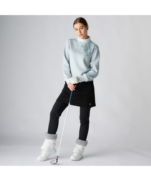 marie claire(マリ・クレール)の「marie claire GOLF マリクレールゴルフ ゴルフウェア ワンポイント ロゴ 長袖 モックネック プルオーバー ダンボールニット(ニット/セーター・レディース・ホワイト/ブラック/グレー・L/LL/M)」の18枚目の写真