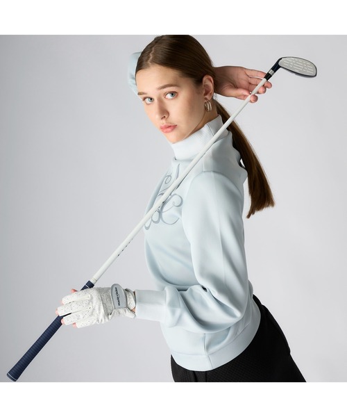 marie claire(マリ・クレール)の「marie claire GOLF マリクレールゴルフ ゴルフウェア ワンポイント ロゴ 長袖 モックネック プルオーバー ダンボールニット(ニット/セーター・レディース・ホワイト/ブラック/グレー・L/LL/M)」の16枚目の写真