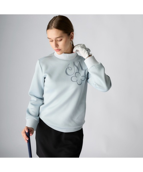 marie claire(マリ・クレール)の「marie claire GOLF マリクレールゴルフ ゴルフウェア ワンポイント ロゴ 長袖 モックネック プルオーバー ダンボールニット(ニット/セーター・レディース・ホワイト/ブラック/グレー・L/LL/M)」の15枚目の写真