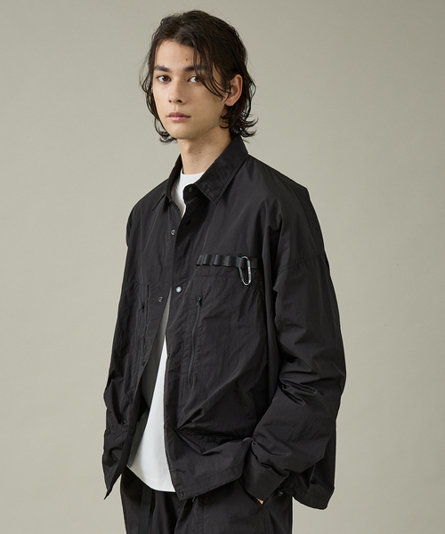 NOIR(ノワール)の「【NoiR / ノワール】NW25001 Connect Shirts / コネクトシャツ(シャツ/ブラウス・メンズ・ブラック・M/L)」の1枚目の写真