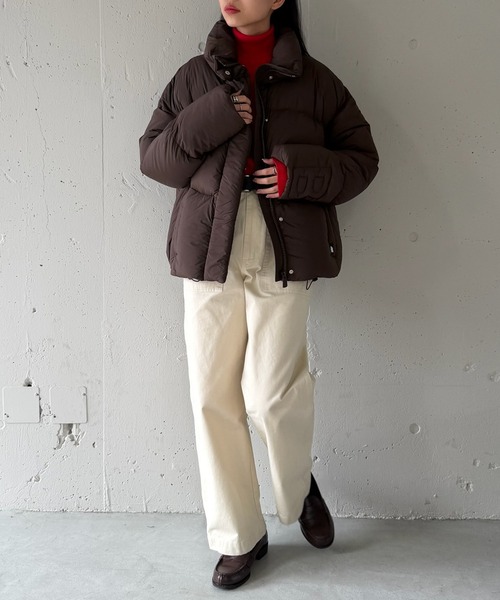 Bacon(ベーコン)の「【Bacon】W NEW ORDER スタンドカラー ダウンジャケット BACPIGIU568(ダウンジャケット/コート・レディース・ブラック/ブラウン・S/XS)」の16枚目の写真