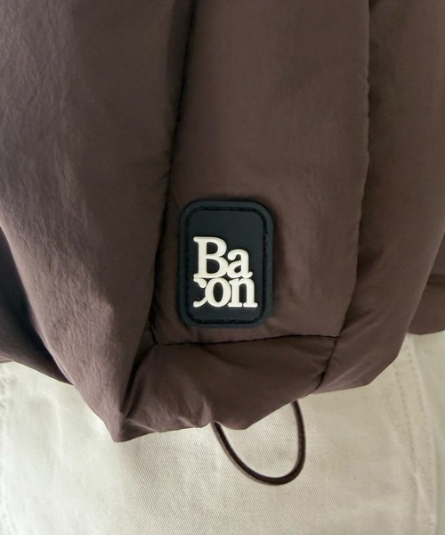 Bacon(ベーコン)の「【Bacon】W NEW ORDER スタンドカラー ダウンジャケット BACPIGIU568(ダウンジャケット/コート・レディース・ブラック/ブラウン・S/XS)」の20枚目の写真