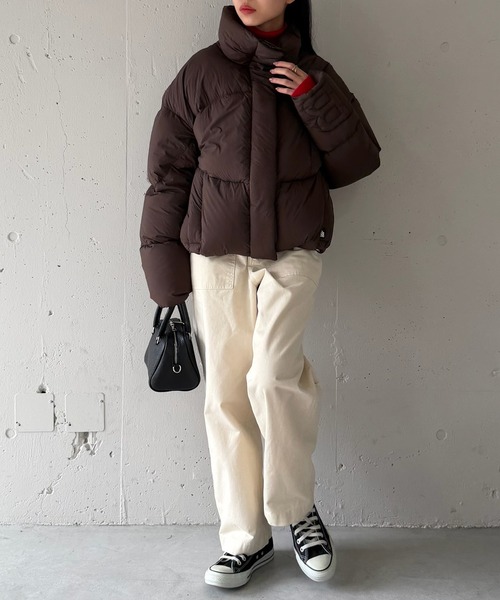Bacon(ベーコン)の「【Bacon】W NEW ORDER スタンドカラー ダウンジャケット BACPIGIU568(ダウンジャケット/コート・レディース・ブラック/ブラウン・S/XS)」の15枚目の写真