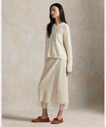 ラルフローレン　コットン　ツイル　Aライン　スカート POLO RALPH LAUREN（ポロ ラルフ ローレン）の「コットン ツイル