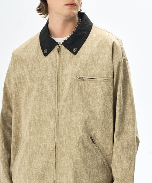 aimoha（アイモハ）の「ワークコットンジャケット/work cotton jacket（ミリタリージャケット・メンズ・ベージュ/グレー・MEDIUM/LARGE）」の10枚目の写真