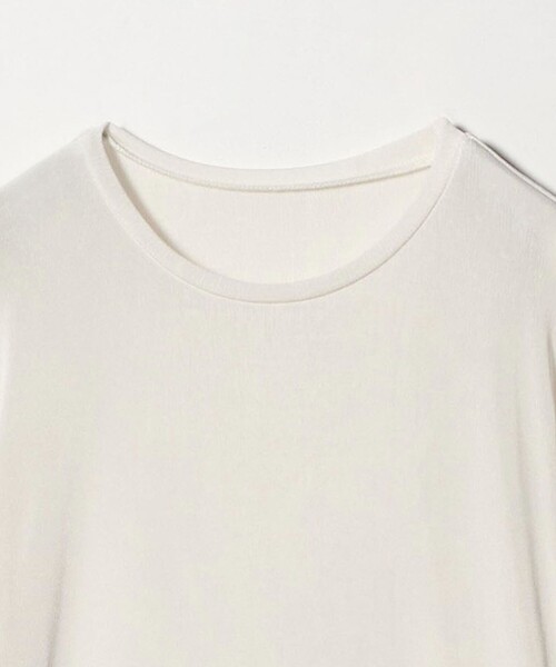 A DAY IN THE LIFE UNITED ARROWS(アデイインザライフユナイテッドアローズ)の「シャイニーリブ クルーネックTシャツ<A DAY IN THE LIFE>(Tシャツ/カットソー・レディース・ダークブラウン/ネイビー/ダークグレー/オフホワイト/ライトブルー・FREE)」の18枚目の写真