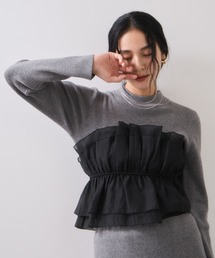 VIS | ビスチェドッキングニットプルオーバー/セットアップ対応(ニット/セーター)