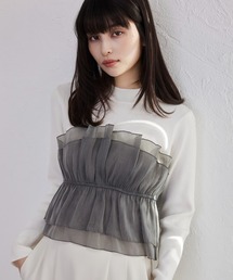 VIS | 【美得】ビスチェドッキングニットプルオーバー/セットアップ対応(ニット/セーター)