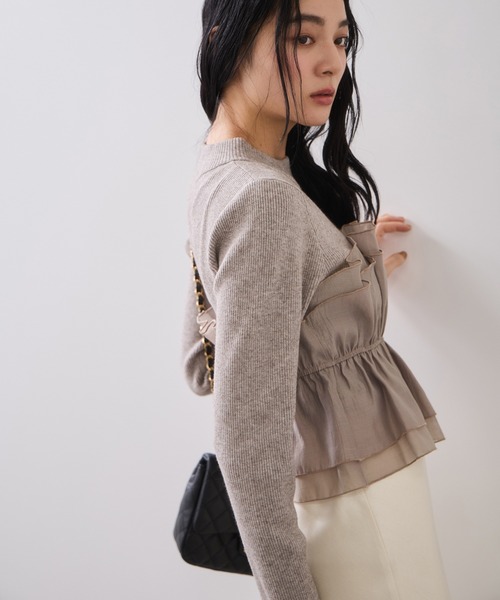 499 美品✨ピンキー&ダイアン ニットプルオーバー ビスチェ ブラック 499 美品✨ピンキー&ダイアン ニットプルオーバー ビスチェ ブラック