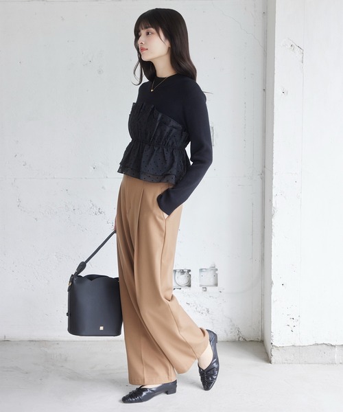 499 美品✨ピンキー&ダイアン ニットプルオーバー ビスチェ ブラック 499 美品✨ピンキー&ダイアン ニットプルオーバー ビスチェ ブラック