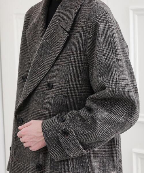 TAKEO KIKUCHI（タケオキクチ）の「【LIMITED】ウール混アルスターコート（チェスターコート・メンズ・ベージュ系1/ブラック/カーキ系6・01/02/03/04）」の9枚目の写真