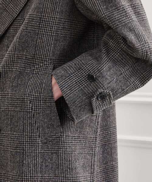 TAKEO KIKUCHI（タケオキクチ）の「【LIMITED】ウール混アルスターコート（チェスターコート・メンズ・ベージュ系1/ブラック/カーキ系6・01/02/03/04）」の10枚目の写真