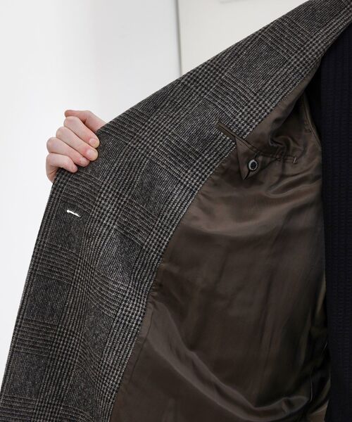 TAKEO KIKUCHI（タケオキクチ）の「【LIMITED】ウール混アルスターコート（チェスターコート・メンズ・ベージュ系1/ブラック/カーキ系6・01/02/03/04）」の11枚目の写真