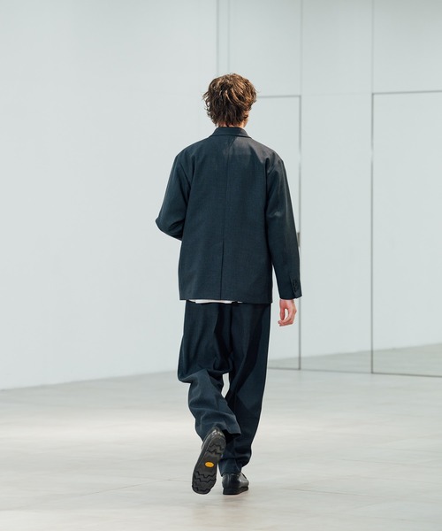 CITY TOKYO（シティトウキョウ）の「【CITY TOKYO/シティートーキョー】TWEED ダブルブレザー（テーラードジャケット・メンズ・ブラウン/ネイビー・1/2）」の6枚目の写真