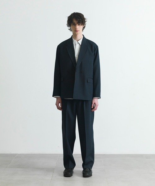 CITY TOKYO（シティトウキョウ）の「【CITY TOKYO/シティートーキョー】TWEED ダブルブレザー（テーラードジャケット・メンズ・ブラウン/ネイビー・1/2）」の7枚目の写真